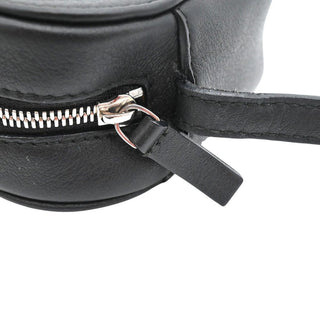 You Are The World Mini Camera Bag Black Leather Crossbody