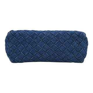 Denim Intrecciato Loop Camera Crossbody Bag
