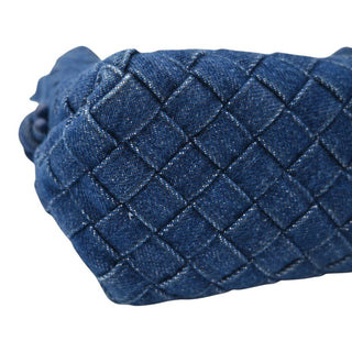 Denim Intrecciato Loop Camera Crossbody Bag