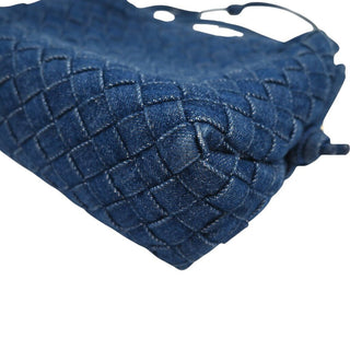 Denim Intrecciato Loop Camera Crossbody Bag