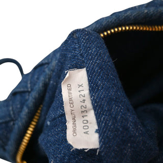 Denim Intrecciato Loop Camera Crossbody Bag