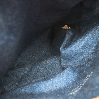 Denim Intrecciato Loop Camera Crossbody Bag