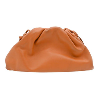 Tan Leather Mini Pouch Crossbody Bag