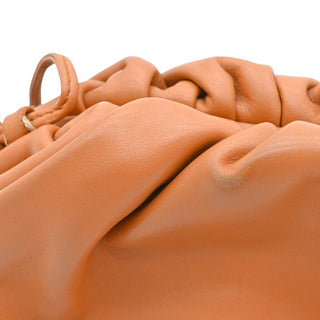 Tan Leather Mini Pouch Crossbody Bag