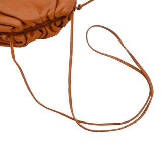 Tan Leather Mini Pouch Crossbody Bag