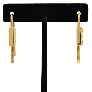 Small Gold 4G Lock Earrings
