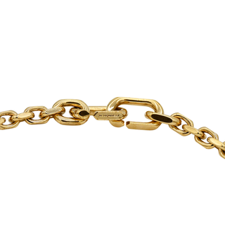 Gold 4G Lock Pendant Necklace