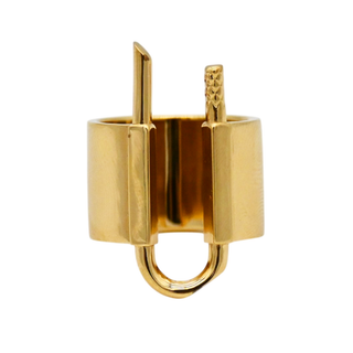 GIVENCHY | Gold U Lock Ring