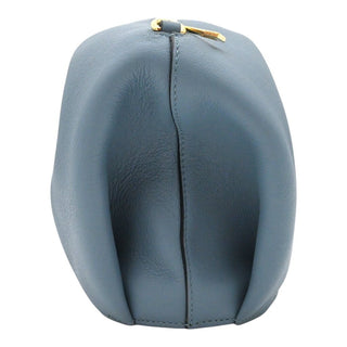 Slate Blue Leather Elephant Mini Crossbody Bag