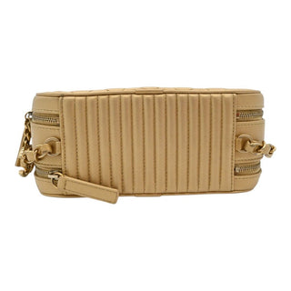 Gold Metallic Lambskin Coco Boy Camera Bag
