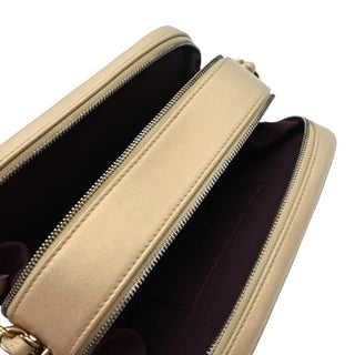 Gold Metallic Lambskin Coco Boy Camera Bag