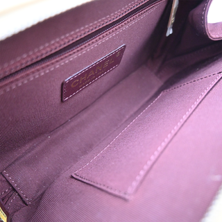 Gold Metallic Lambskin Coco Boy Camera Bag