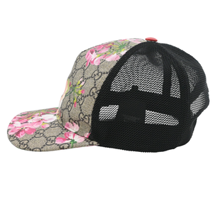 GG Supreme Blooms Floral Print Mesh Trucker Cap