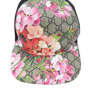 GG Supreme Blooms Floral Print Mesh Trucker Cap