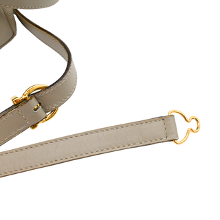 Taupe Layered Grosgrain Mini Top Handle Bag