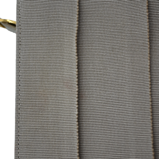 Taupe Layered Grosgrain Mini Top Handle Bag