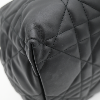CHRISTIAN DIOR | Black Cannage Quilted Toujours Large Tote Bag