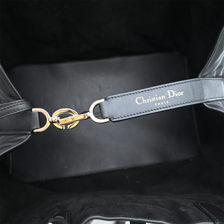 DIOR | Black Cannage Quilted Toujours Large Tote Bag