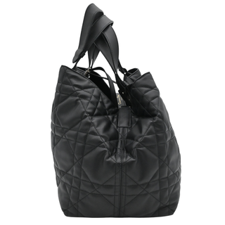 CHRISTIAN DIOR | Black Cannage Quilted Toujours Large Tote Bag
