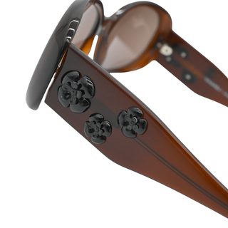 Camelia Brown Oversized Sunglasses