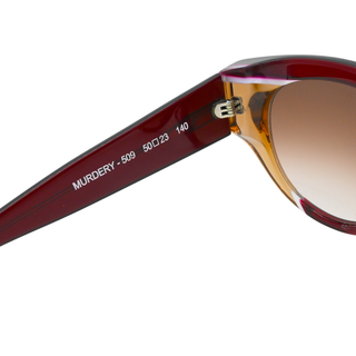 THIERRY LASRY | Murdery 509 Red & Beige Cat-Eye Sunglasses