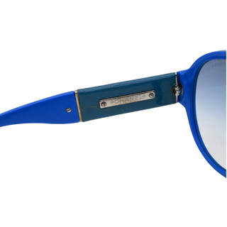 CC Logo Blue Round Sunglasses 5229-Q