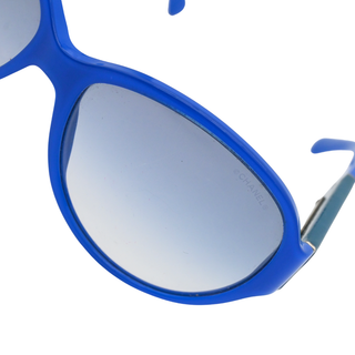 CC Logo Blue Round Sunglasses 5229-Q