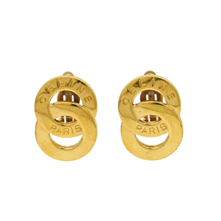 Double Circle Clip Earrings