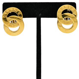 Double Circle Clip Earrings
