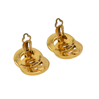 Double Circle Clip Earrings