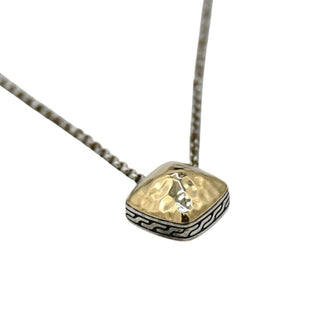 JOHN HARDY | Sugarloaf 18K Gold & Sterling Silver Hammered Pendant Necklace