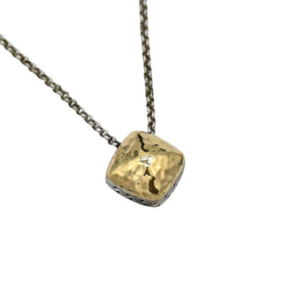 JOHN HARDY | Sugarloaf 18K Gold & Sterling Silver Hammered Pendant Necklace