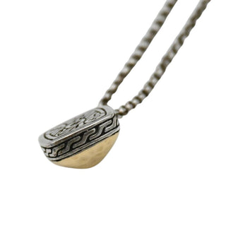 JOHN HARDY | Sugarloaf 18K Gold & Sterling Silver Hammered Pendant Necklace