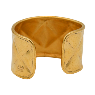 Gold Quilted Cuff Bracelet