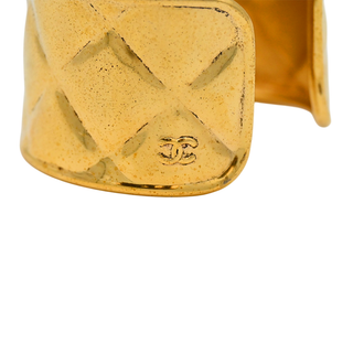 Gold Quilted Cuff Bracelet