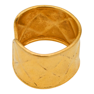 Gold Quilted Cuff Bracelet