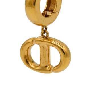 'CD' Logo Drop Earrings