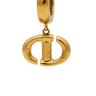 'CD' Logo Drop Earrings