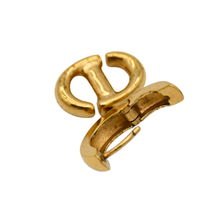 'CD' Logo Drop Earrings