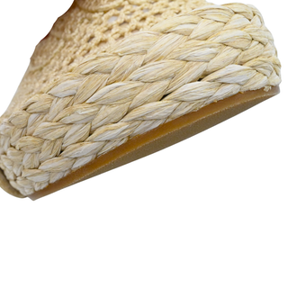 Isla Crochet Raffia Slide Sandals