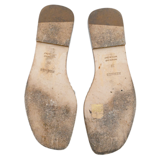 Oran White Leather Sandals