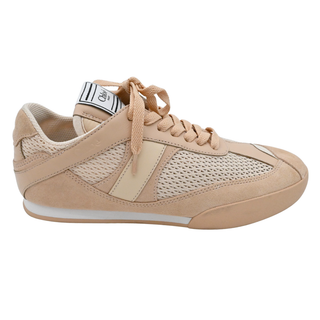 Kick Light Pink Mesh & Leather Low Top Sneakers