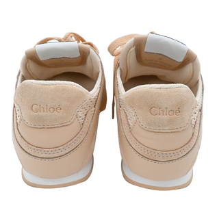 Kick Light Pink Mesh & Leather Low Top Sneakers