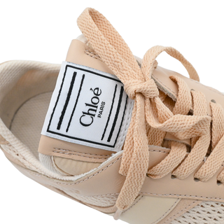 Kick Light Pink Mesh & Leather Low Top Sneakers