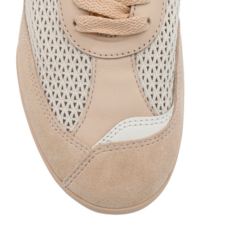 Kick Light Pink Mesh & Leather Low Top Sneakers