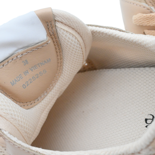 Kick Light Pink Mesh & Leather Low Top Sneakers