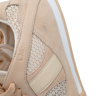 Kick Light Pink Mesh & Leather Low Top Sneakers