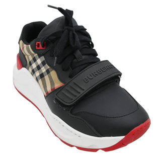 BURBERRY | Ramsey Vintage Check Red Sole Low-Top Sneakers