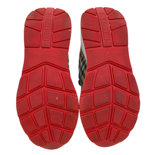 BURBERRY | Ramsey Vintage Check Red Sole Low-Top Sneakers