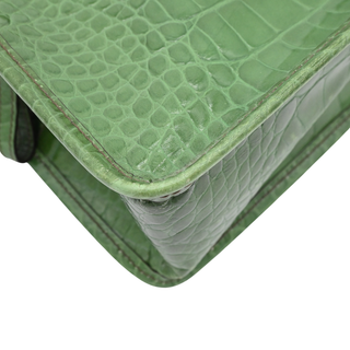 PRADA | Green St. Cocco Lucido Bauletto Top Handle Bag